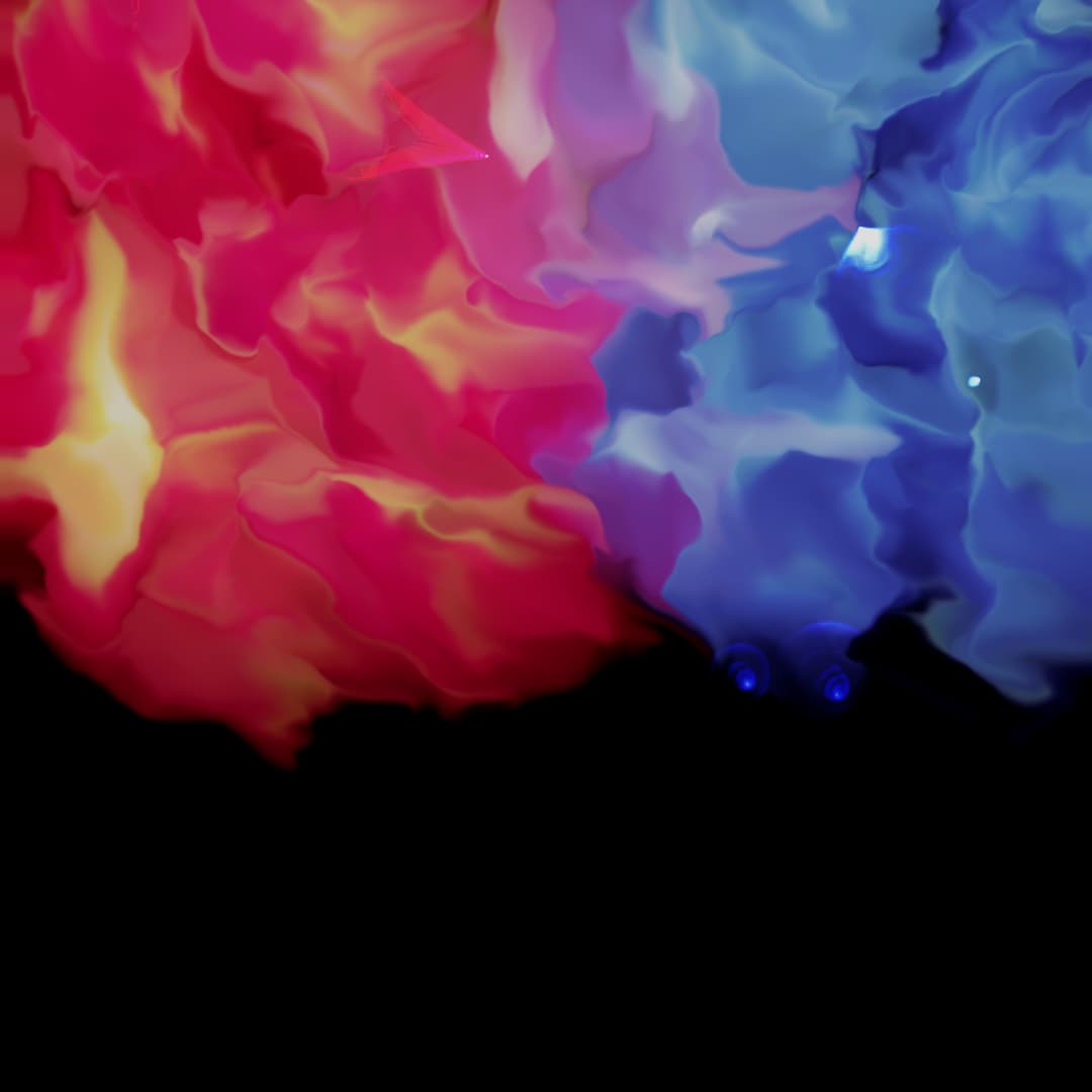The final version of the background ripples